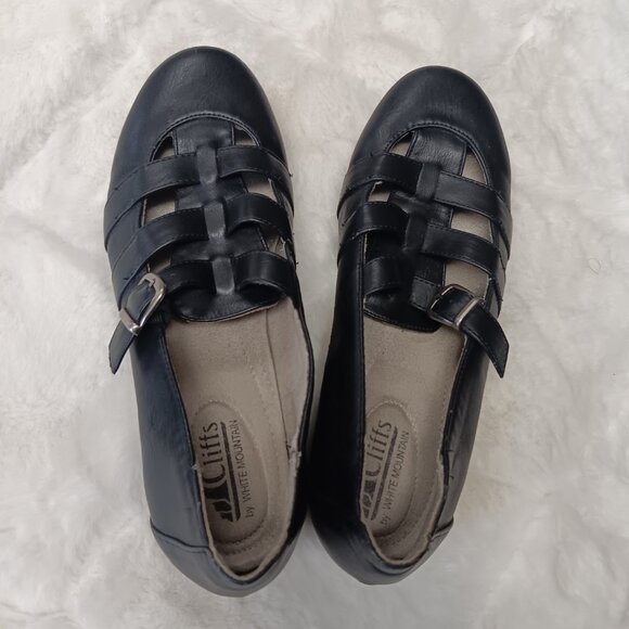Flat Black Sandle Shoes Size 7.5 M - Picture 3 of 14